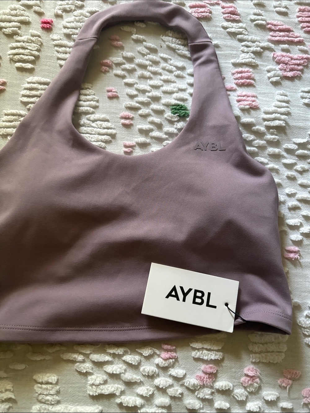 AYBL Dusty Mauve Crop Tank Top